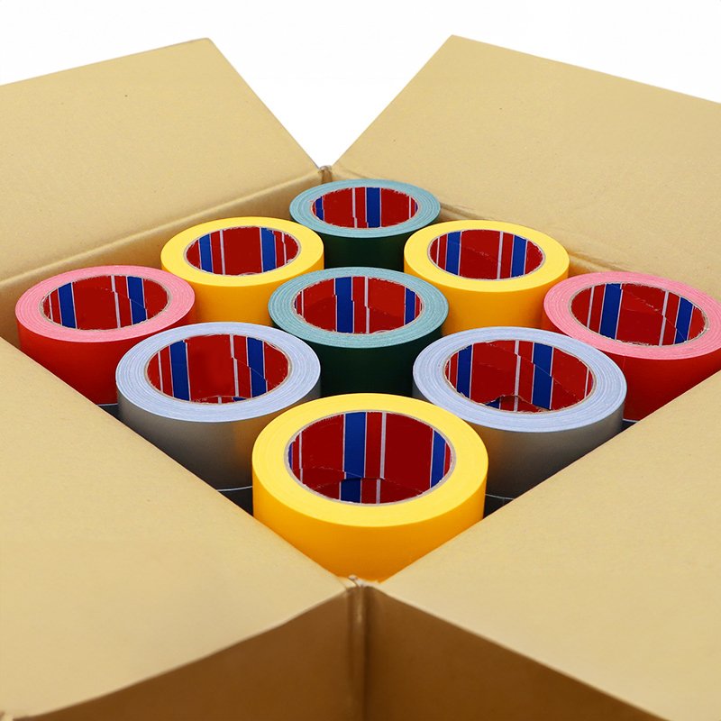 Multi-Purpose Adhesive Custom Duct Tape Colored Silver Black Brown White Orange Yellow Grey 30Mm 48Mm 50M Carpet Cloth Tape