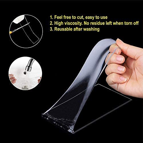 Transparent Acrylic Mounting Tape Customized Reusable Washable Adhesive Double Sided Nano Grip Tape