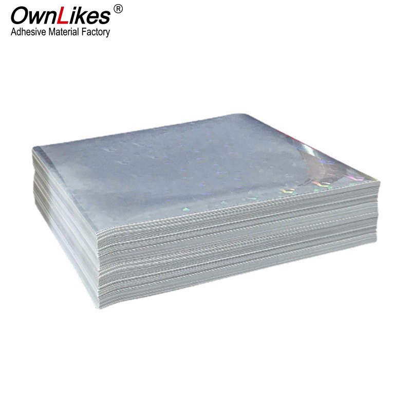 Transparent Hologram Printable Self Adhesive Film Vinyl Stickers Holographic Lamination Sheets vinyl decal stickers for tumbler