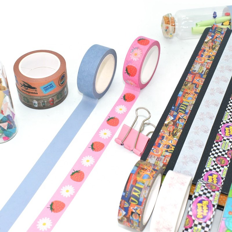 Custom Printed Colorful Waterproof Adhesive Paper Masking Washi Tapes