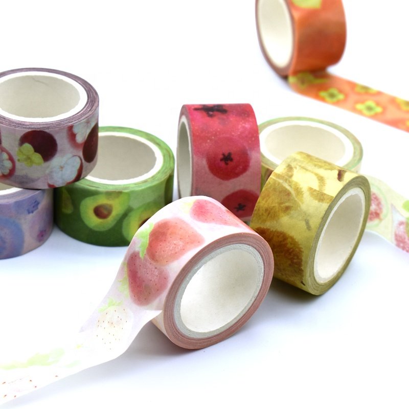 Custom Printed Colorful Waterproof Adhesive Paper Masking Washi Tapes