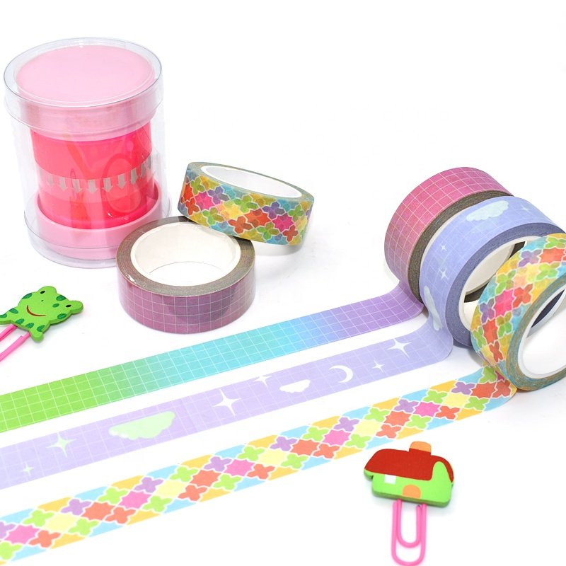 Custom Printed Colorful Waterproof Adhesive Paper Masking Washi Tapes