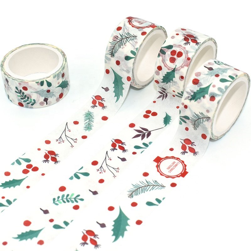 Custom Printed Colorful Waterproof Adhesive Paper Masking Washi Tapes