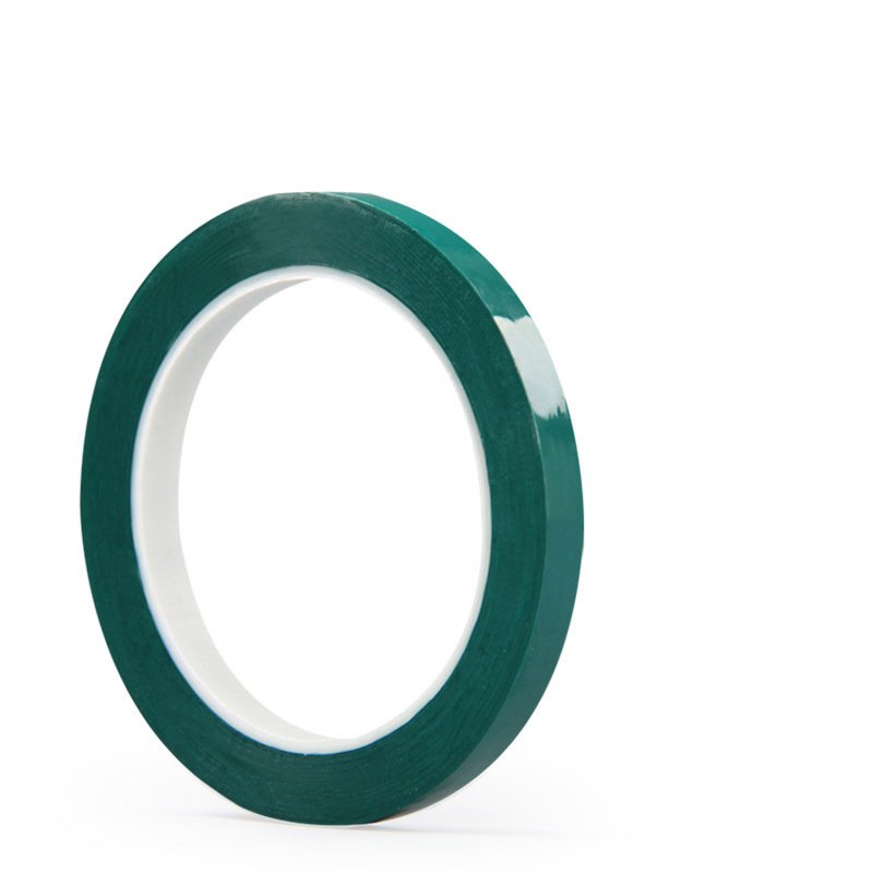 Heat resistant PCB SMT seam seal heat transfer green silicone PET polyester adhesive sublimation tape for powder coating masking