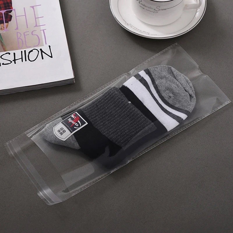 Factory Direct Sales High Quality Opp Sock Bag Plastic Glass Paper Bag Self-Adhesive Package Bag