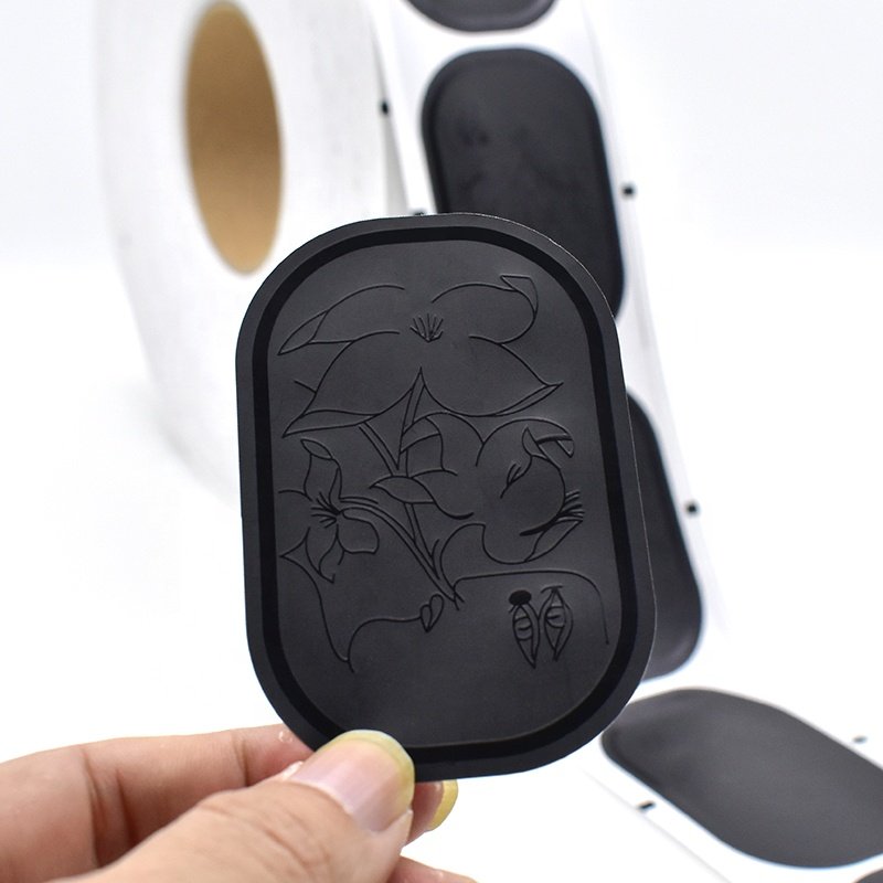 Custom Logo Printing Roll Labels UV spot Self Adhesive Private Sticker