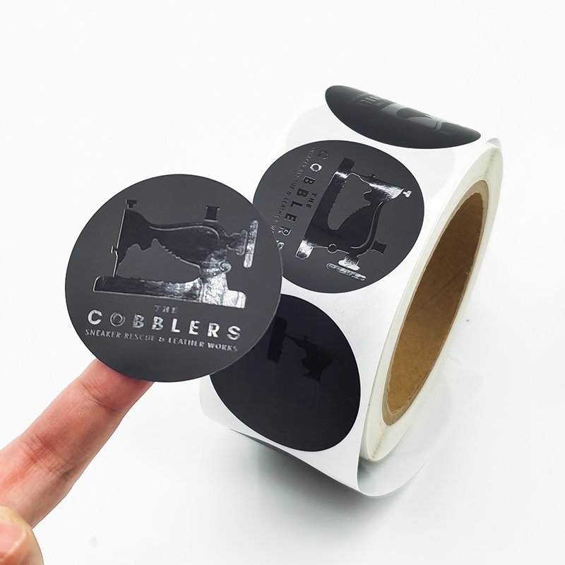 Personalised Self Adhesive Sticker Labels Custom Adhesive Round Sticker Printing Roll