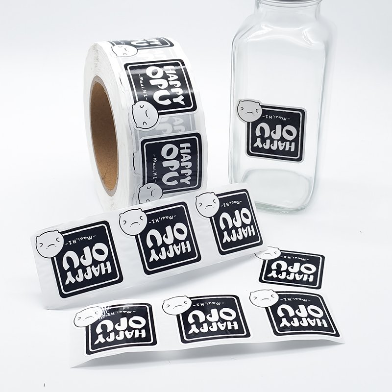 Personalised Self Adhesive Sticker Labels Custom Adhesive Round Sticker Printing Roll