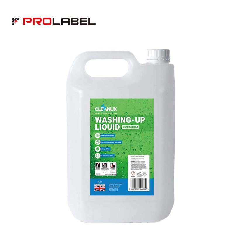 Custom Printed Self Adhesive PVC PE Laundry Liquid Detergent Bottle Water Proof Label Sticker Printing for Bathroom Product
