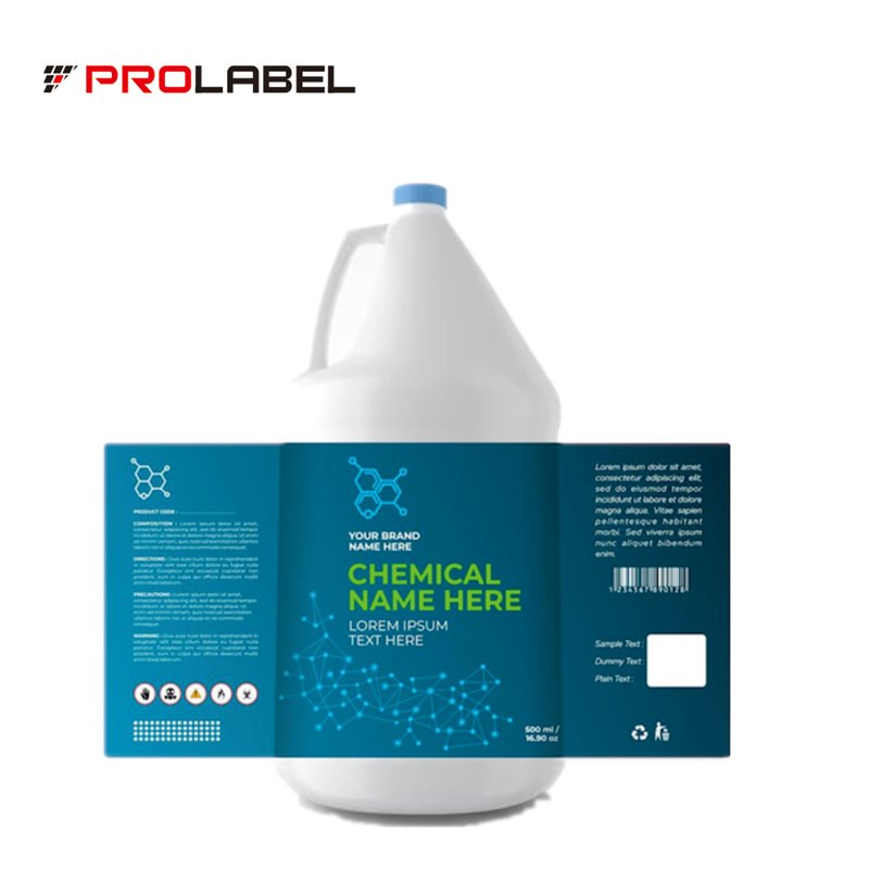 Custom Printed Self Adhesive PVC PE Laundry Liquid Detergent Bottle Water Proof Label Sticker Printing for Bathroom Product