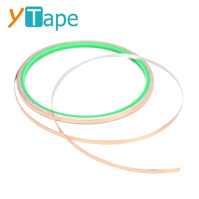 5.56mm Single Sided Acrylic Adhesive Waterproof Copper Black Backed 7/32 Inch Copper Foil Tape For Stained Glass Decoration