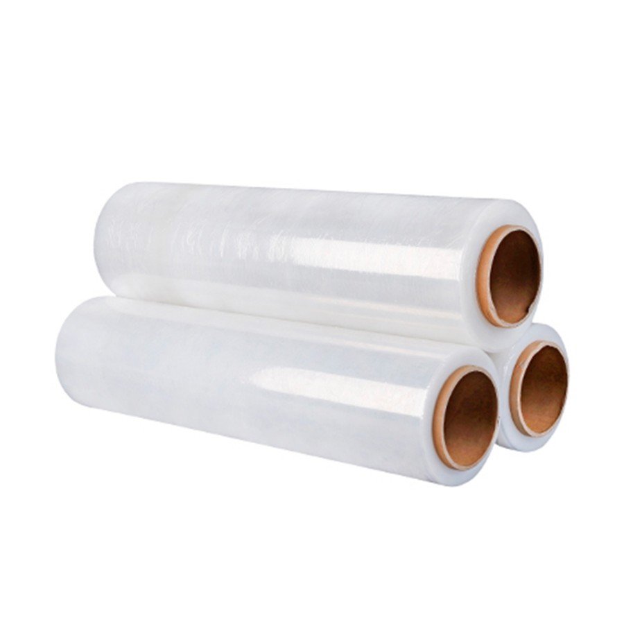 China color plastic hand stretch ceiling film 500mm and logistics film usage stretch film jumbo roll
