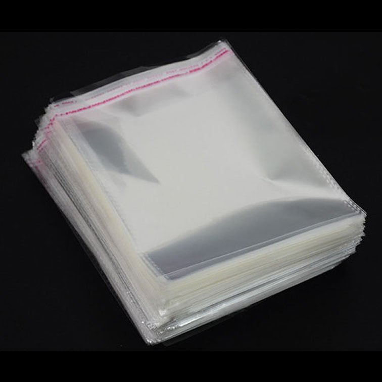 Clear plastic opp poly self sealing adhesive clear package self-adhesive transparent bag packaging bags for socks