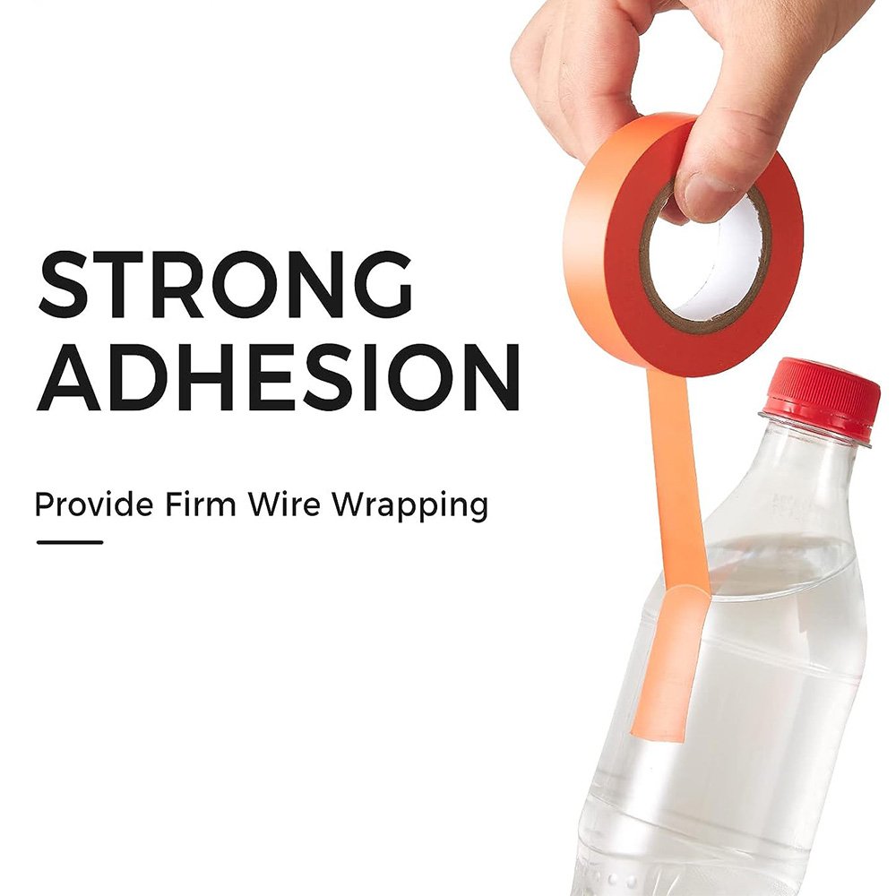 Free sample Custom Printed Fire Retardant High Voltage PVC Waterproof Electrical Wire Vinyl Adhesive Insulation Long Roll Tape