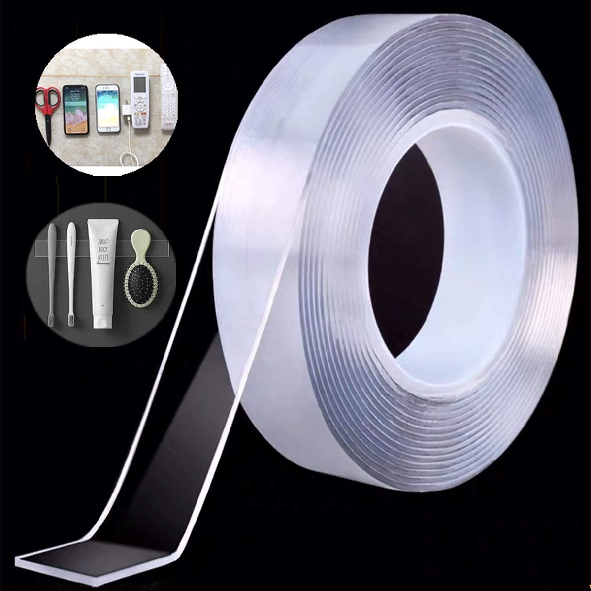 Brand Acrylic Adhesive Nano Tape Transparent Waterproof Sihir Double Sided Sticky Washable Sticking Reusable Nano Tape