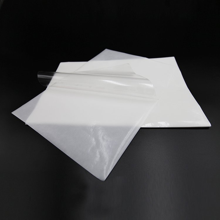 A3 A4 transparent clear vinyl pvc Label Self Adhesive Film with Glassine Liner