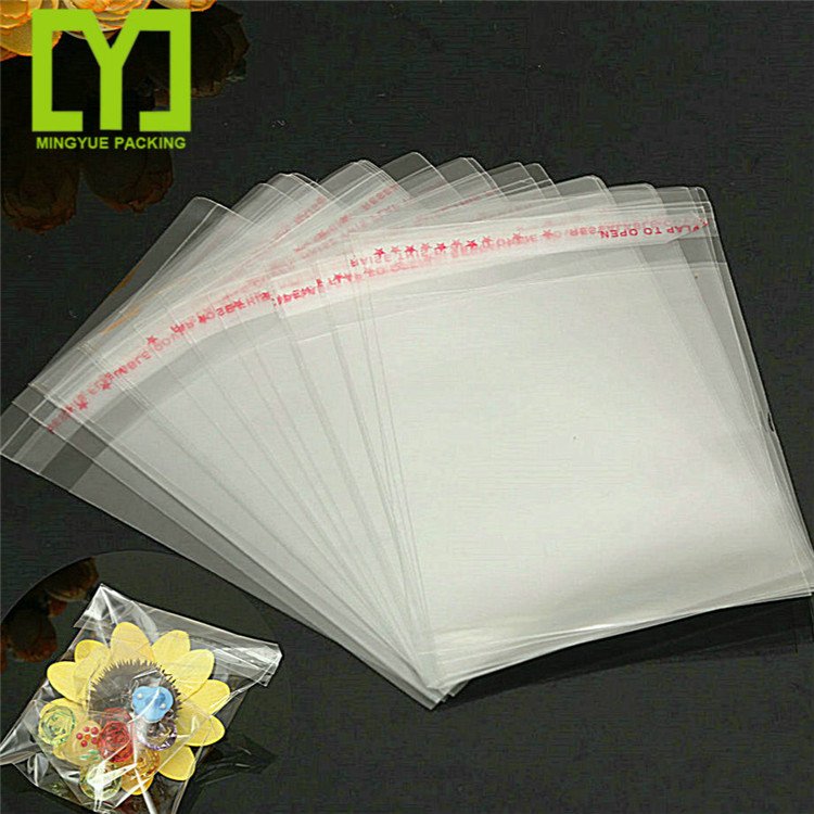 Yiwu Custom Polypropylene BOpp Plastic Bag Header Printed Opp Poly Bag With Self Adhesive Flap Bag Header Cards Packaging