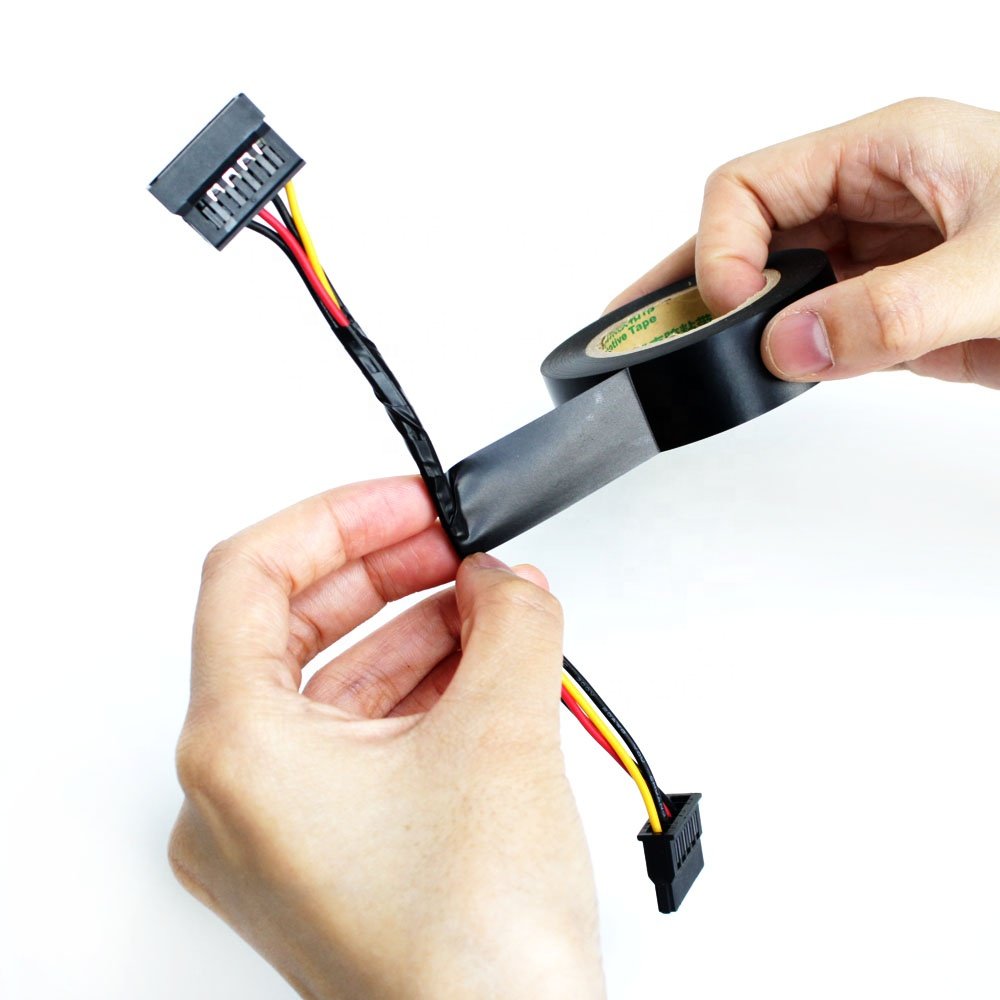 1- Flame Retardant PVC Film Base Auto Car Engine Wiring Wrapping Automotive Wire Harness Self Adhesive Tape