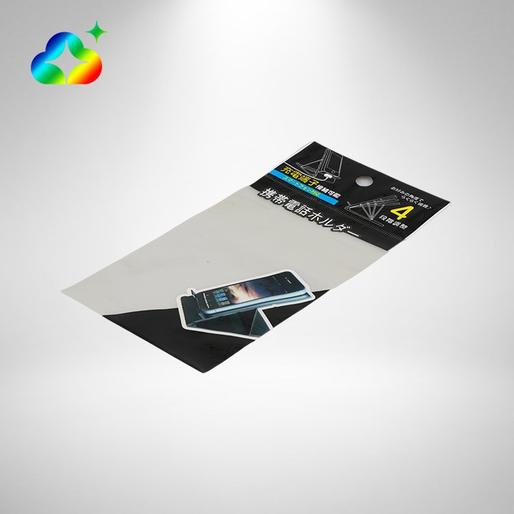 Custom Printing Self Adhesive Header Card Clear Transparent Plastic Opp Bags For Gift Sticker Packing