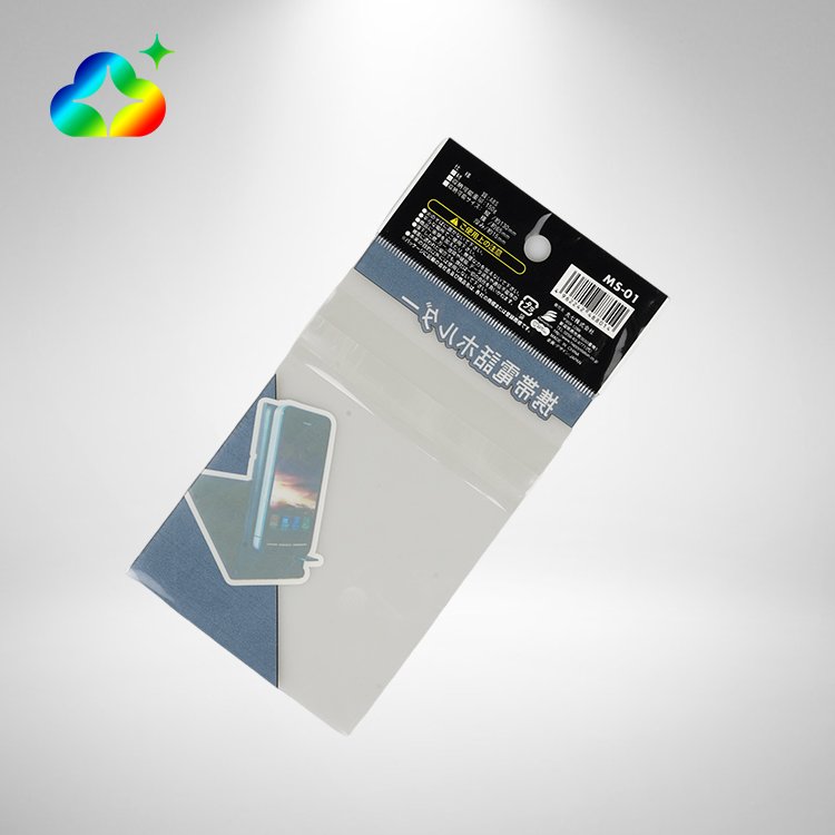 Custom Printing Self Adhesive Header Card Clear Transparent Plastic Opp Bags For Gift Sticker Packing
