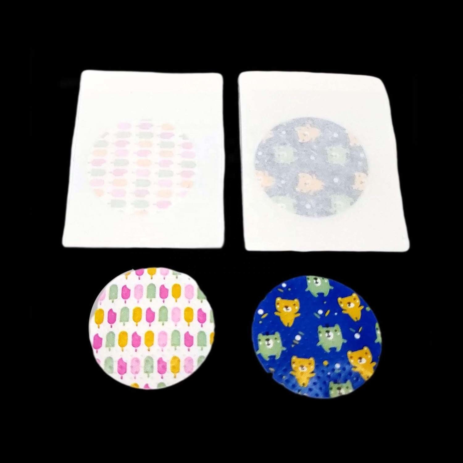 22mm Round injection plasters for children animated 100 pcs band aids 25mm spot wound plaster cartoon adhesive bandage for kids