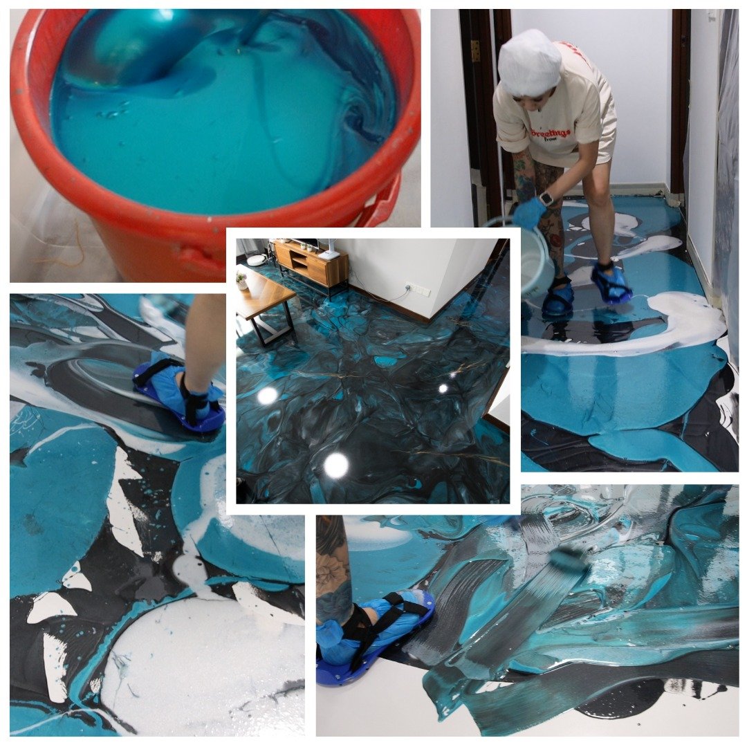 Resin Epoxic Clear Scratch Resistant Metallic Epoxy Floor Resin Paint Coating Epoxy Suppliers Resin A And B for Floor