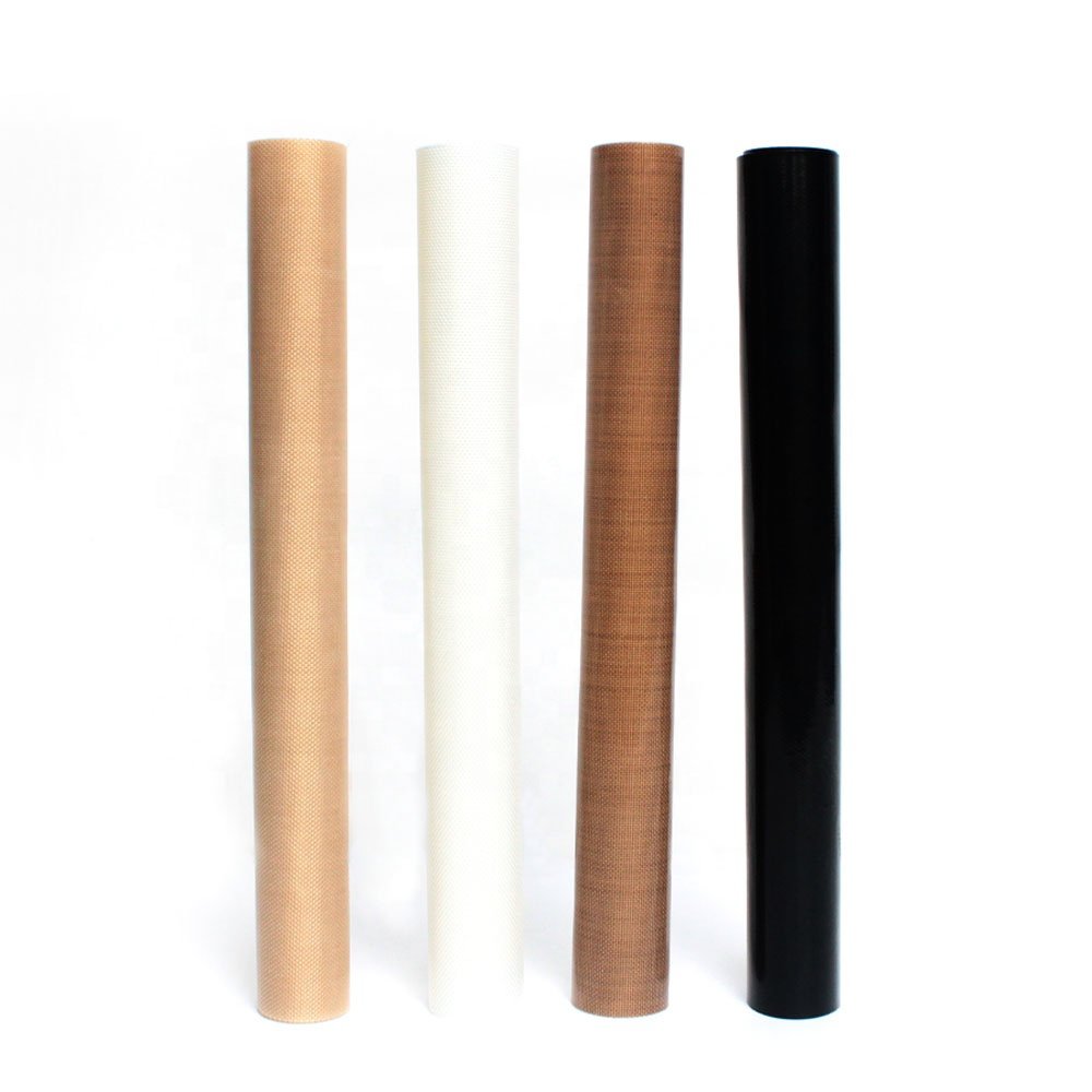 1- High Temperature Heat Resistant Non-sticky PTFE Coated Fiberglass Fabric Cloth Sheet for Heat Press Cover