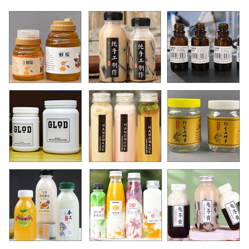 2024 Hot Sale Custom Waterproof Vinyl Sticker Self Adhesive Paper Food Label Stickers