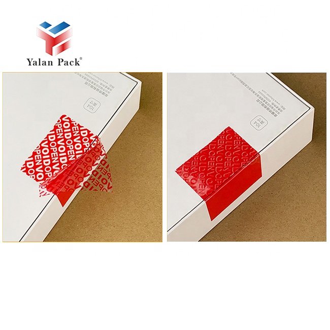Customized Logo Printed Tamper Evident Security Packing Tape Factory Price Void Open Adhesive Plastic Film