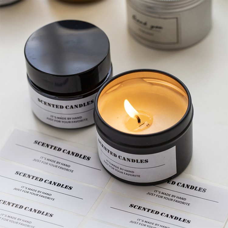 Custom Printing Candle Label Sticker for Glass Bottles New Carton Waterproof Paper Vinyls Stickers Vinyl MC Adhesive Sticker