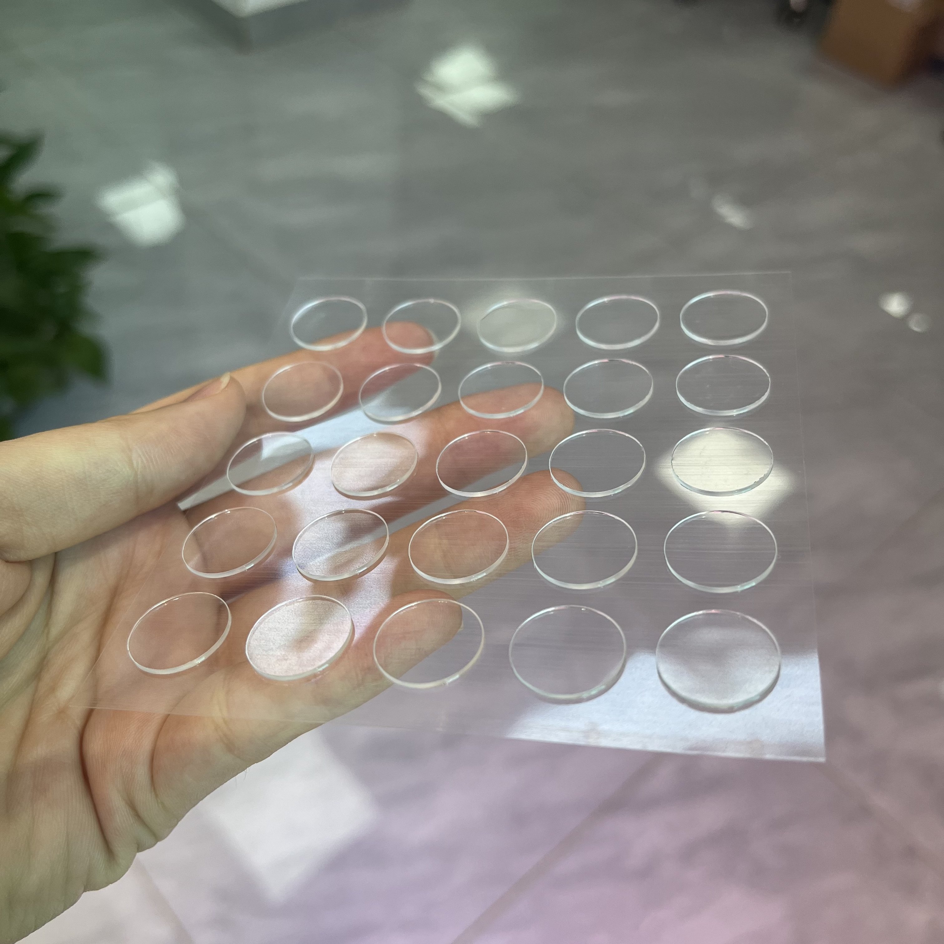 AH Professional Custom Die Cut Circle Double Sided Acrylic Transparent Square Self Adhesive Silicone Gel Nano Tape Dots