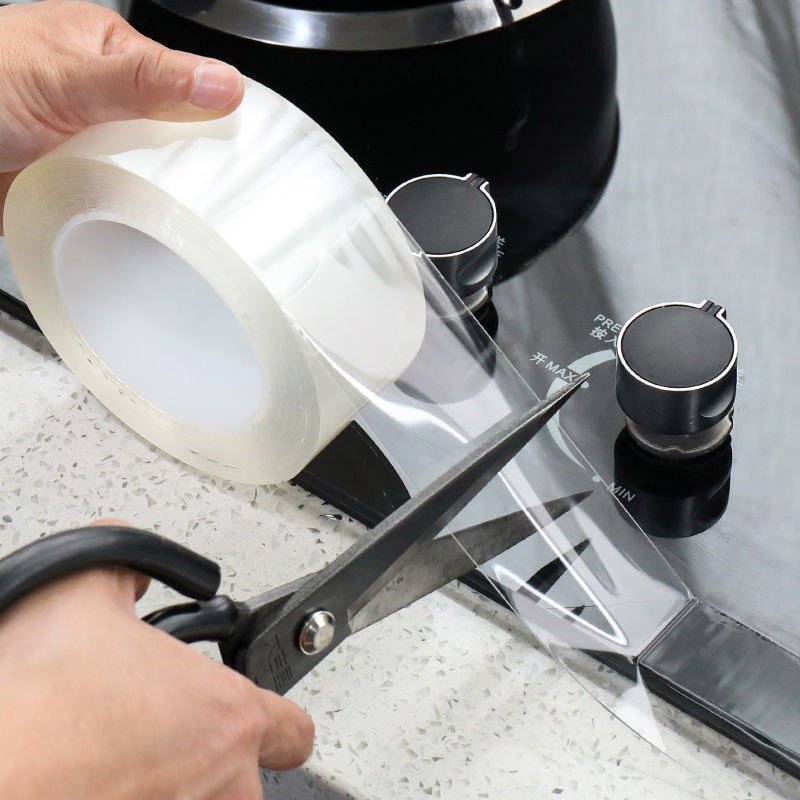 Clear Heavy Duty Adhesive Double Sided Heavy Duty Washable Sticky Strong Wall Tape Strips Acrylic Mounting NanoTape