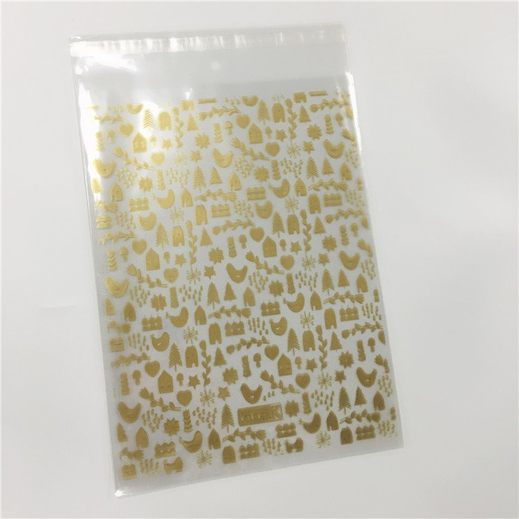 recycle Opp Self Adhesive seal Clear Plastic packaging Bag cellophane bag