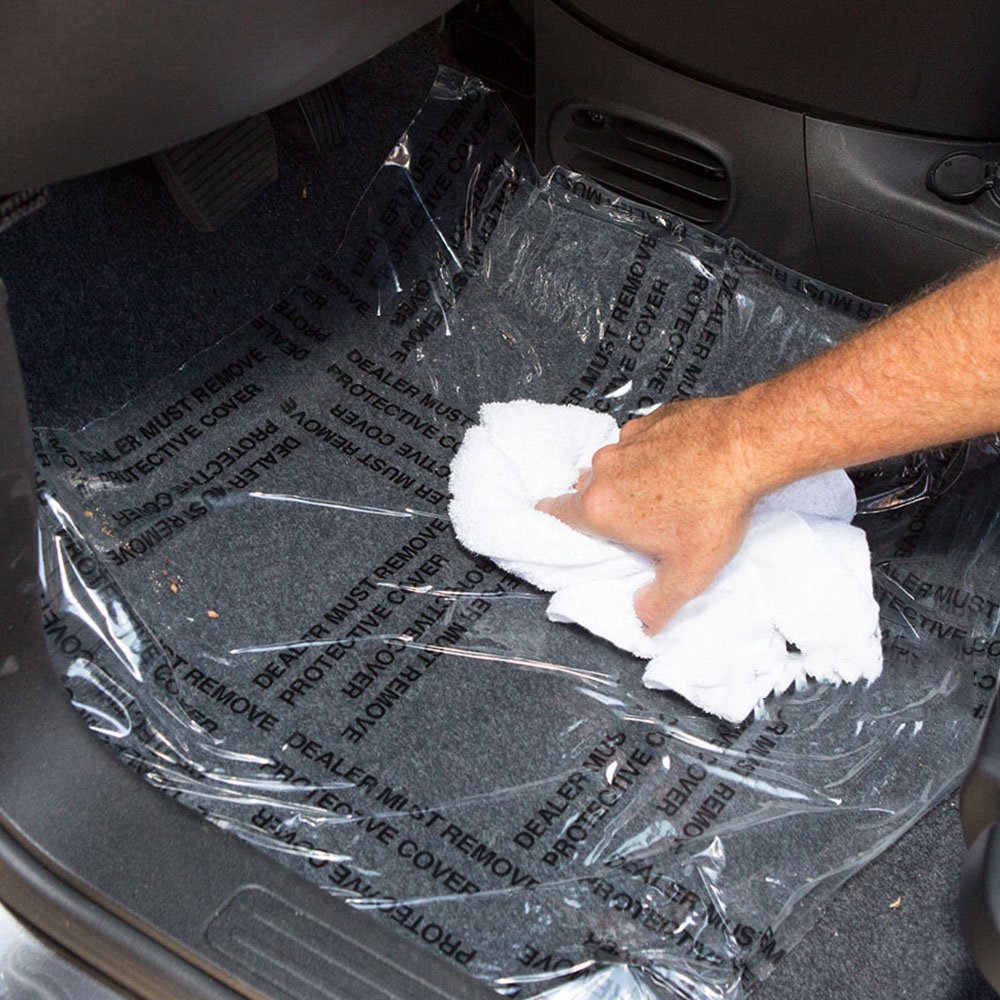 Scratch Resistant Car Interior Temporary Protection PE Adhesive Automotive Carpet Protective Film