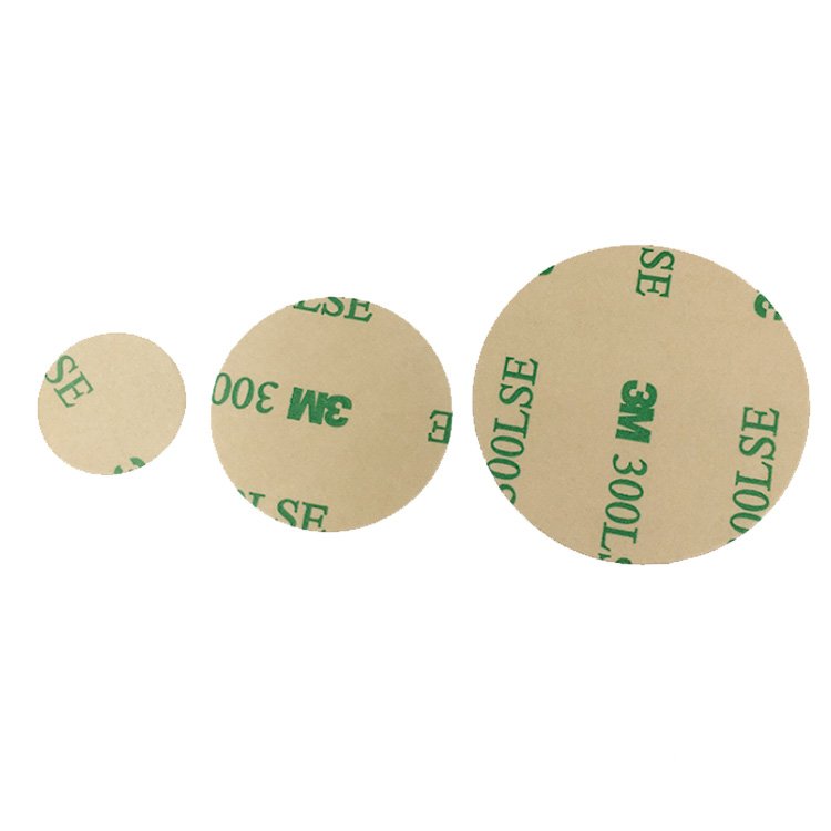 Custom 3M 9495LE 300LSE Die Cut Circle Double Sided Adhesive Pet Tape Clear 0.17mm Thick