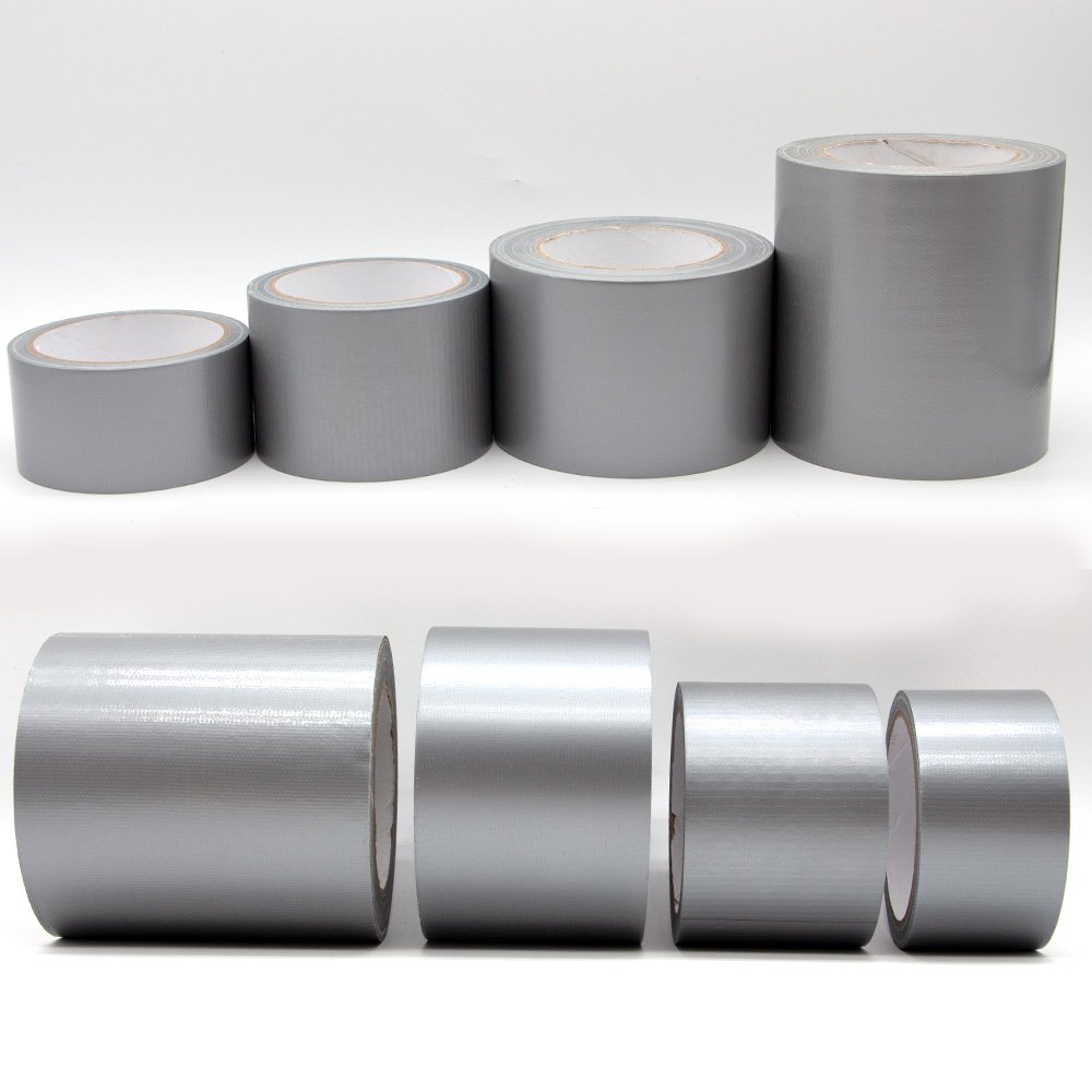 Silver Color Fabric Cloth Duct Tape Factory Supplied Rubber Adhesive for Carpet Edge Binding Tent Water Pipe Repair Masking Use