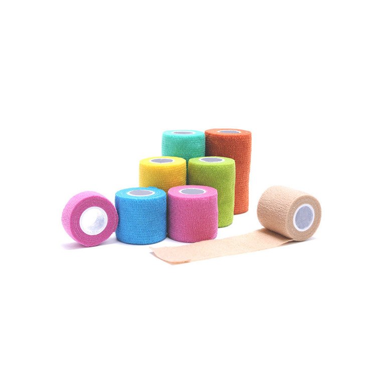 Waterproof medical bandage for knee self adherent Supplies Non Woven Easy Tear Self Adhesive Vet Wrap cohesive elastic bandage