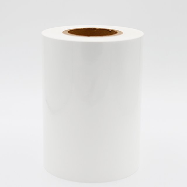 80mic /100mic white adhesive film self adhesive PVC sticker paper in rolls