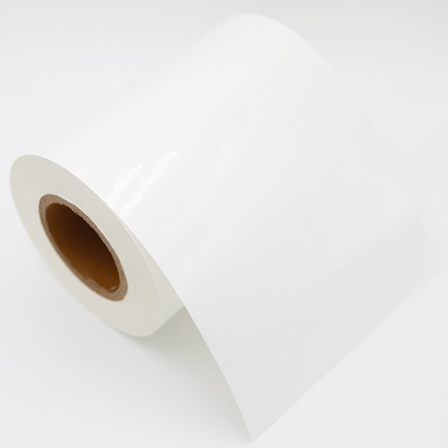 80mic /100mic white adhesive film self adhesive PVC sticker paper in rolls