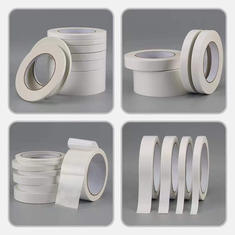 Hot cheap large roll white double-sided tape high adhesion office stationery double-sided tape