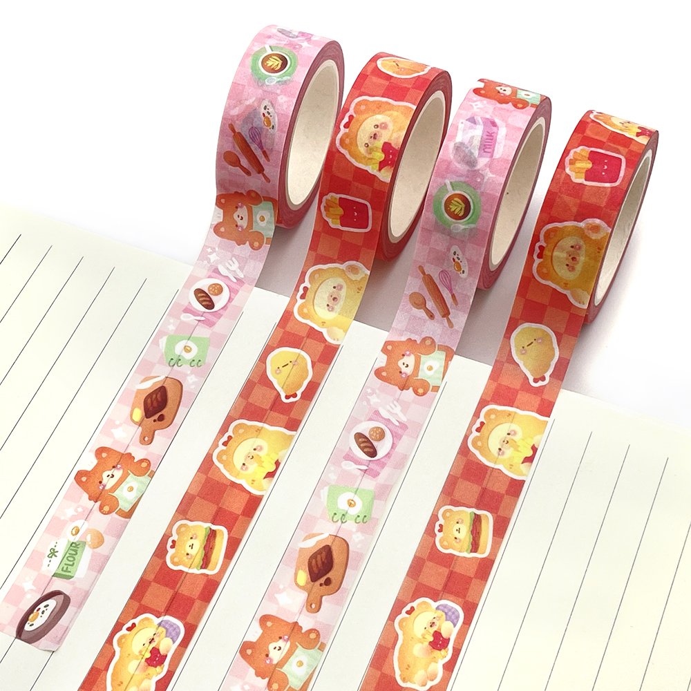 Washi Tape Set Made in China Manufacturer Print Full Colored Decoration Adhesive Paper Masking Washi Tapes Washi Tape Set