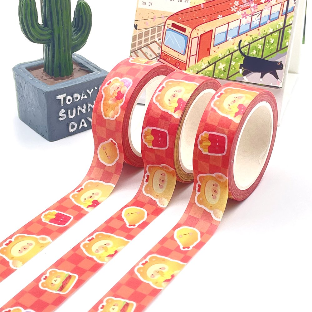 Washi Tape Set Made in China Manufacturer Print Full Colored Decoration Adhesive Paper Masking Washi Tapes Washi Tape Set