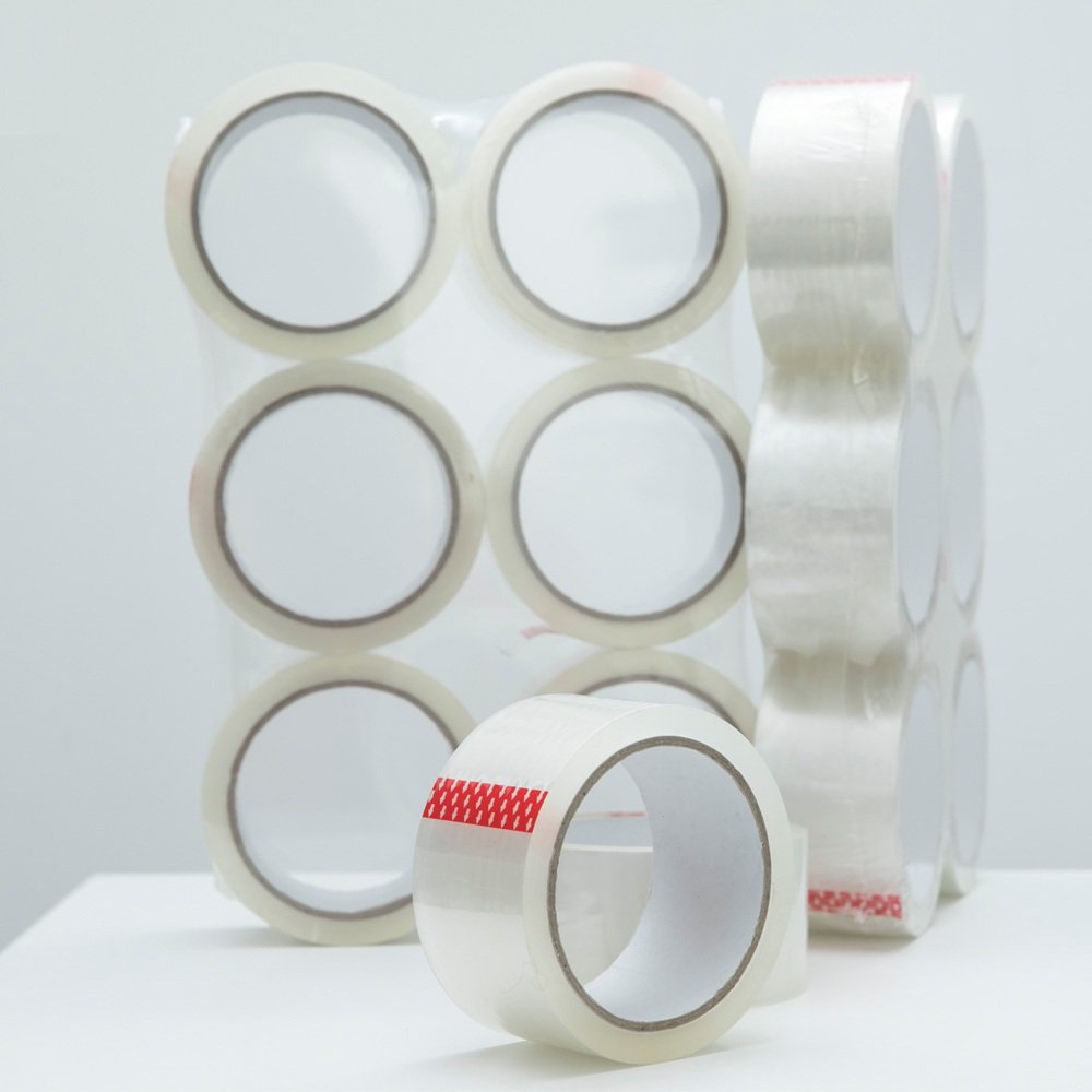 Super Thin Hot Melt Transparent Self Adhesive Eco Friendly OPP Packaging Tape Biodegradable Waterproof Jumbo Roll Bopp Tape