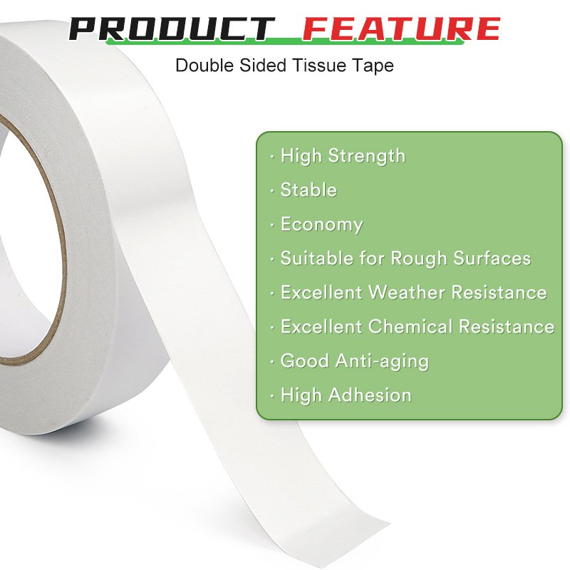 Parent High Bonding Double Sided Adhesive Tissue Paper Tape Jumbo Roll