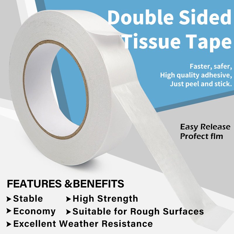 Parent High Bonding Double Sided Adhesive Tissue Paper Tape Jumbo Roll