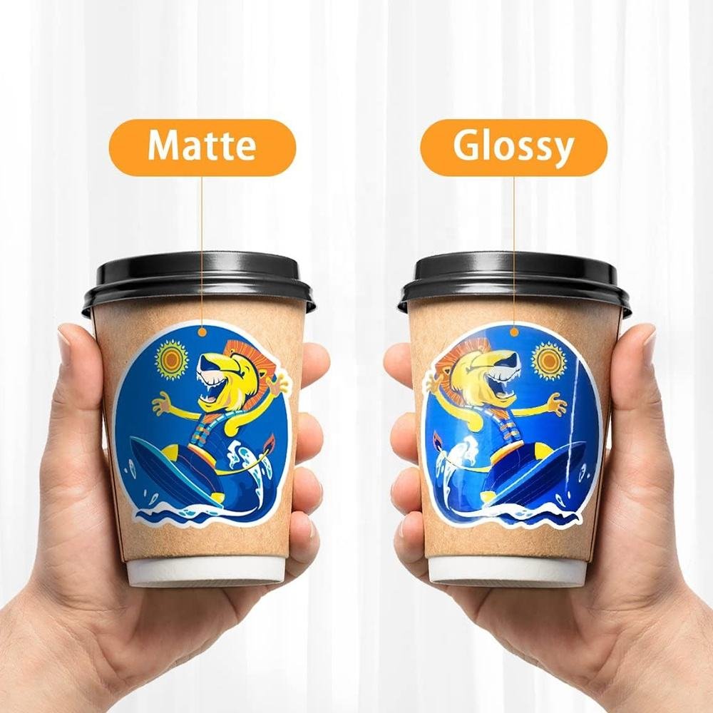 Adhesive Waterproof Vinyl A4 glossy sticker paper for inkjet printer
