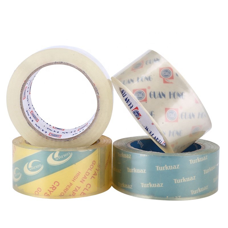Manufacturer High Quality Cheap Transparent Free Samples Strong Adhesive Customised Cinta Packing Tape