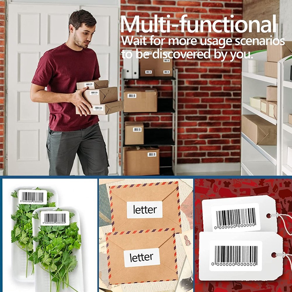 Factory Price Custom Self Adhesive Customized Direct Thermal Supermarket Label Paper and Transfer Barcode Label Roll Sticker