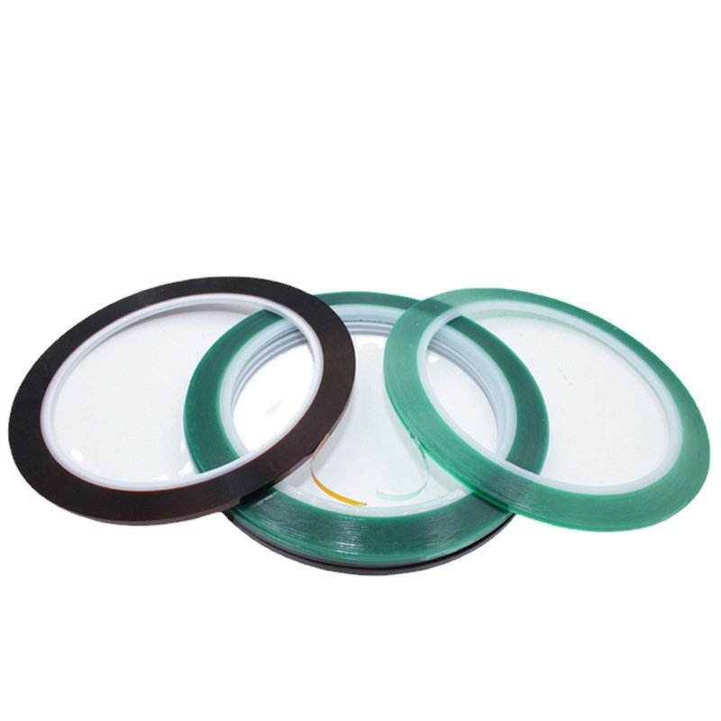 2 3mm Green Dark Brown Heat Resistant High-Temperature Kaptons Polyimide Lash Tape Single Double Sided Eyelash Masking Adhesion