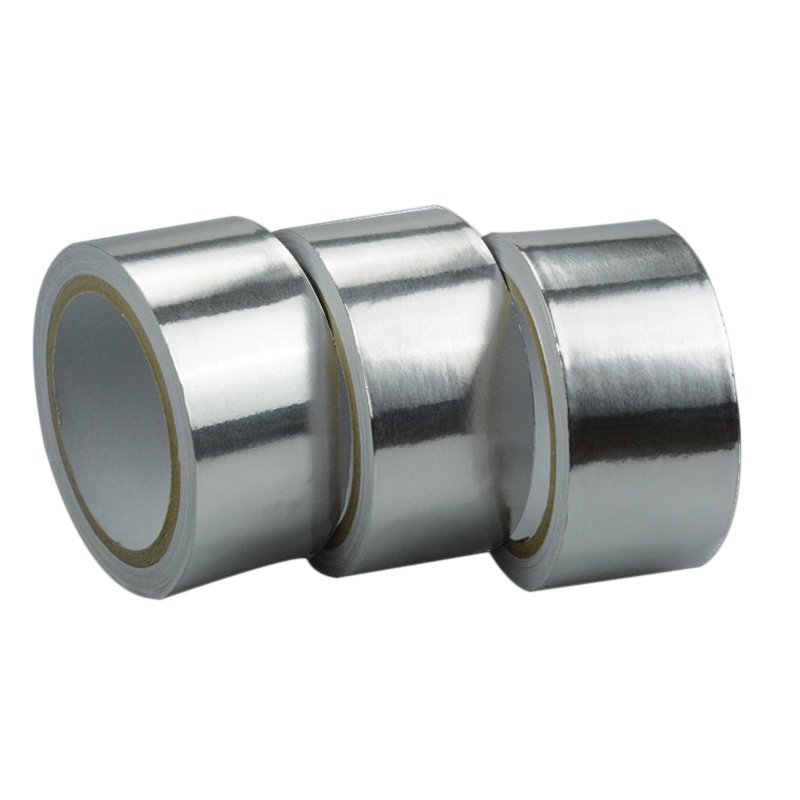 Waterproof Adhesive Heavy Duty Aluminum Foil Refrigerator Self Aluminium Hvac Reinforced Uv Without Liner Hot Melt Silver Tape